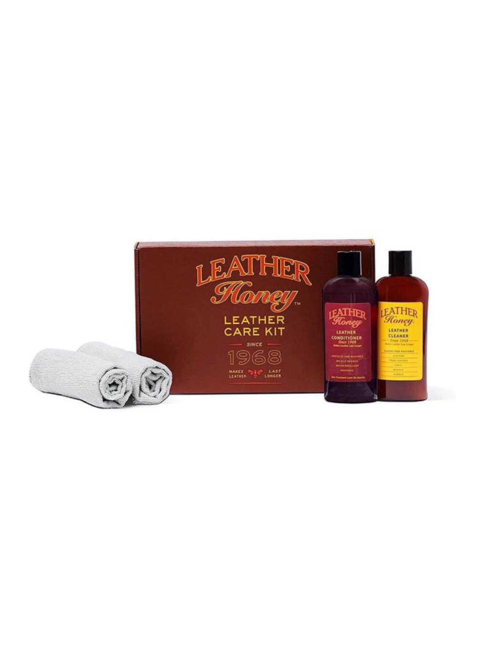Leather Honey Complete Care Kit Non-Toxic Made in USA Sealed Cleaner Conditioner